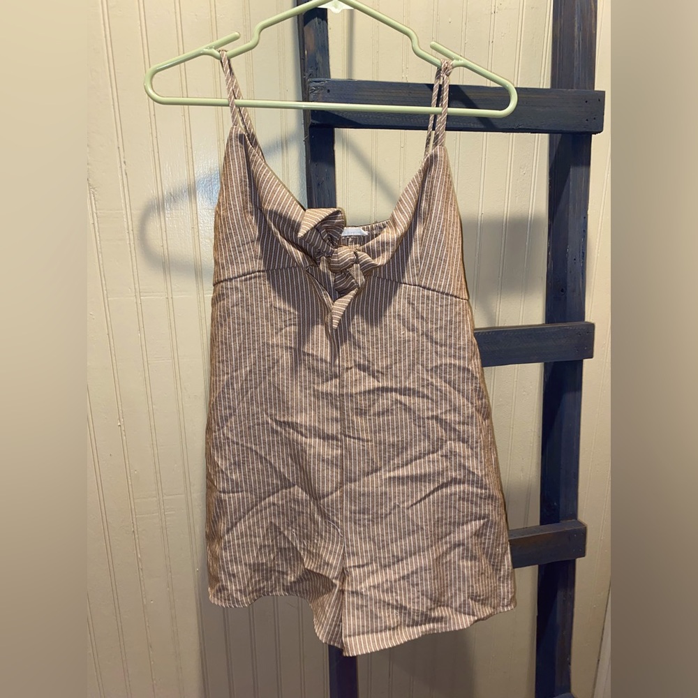Brown Loose Romper